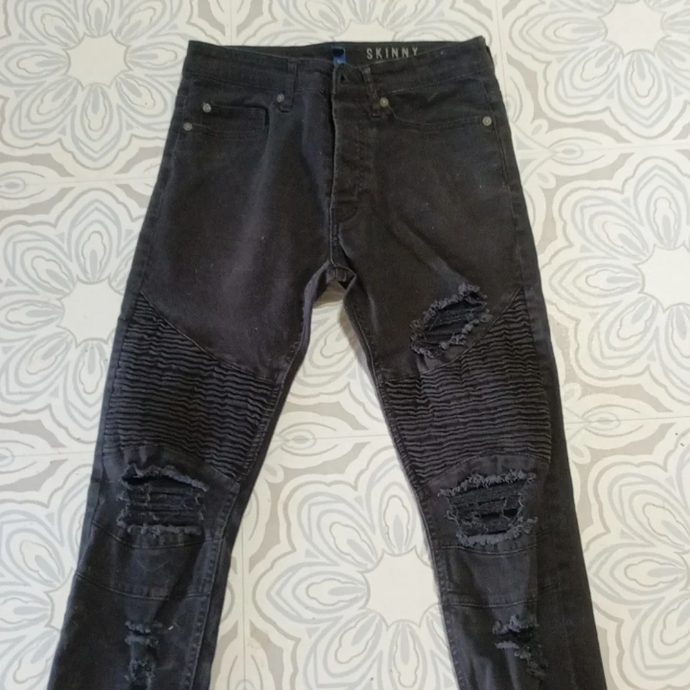 Men's Jeans DIVIDED H&M 28 b62 faded skinny destroyed Biker Sports